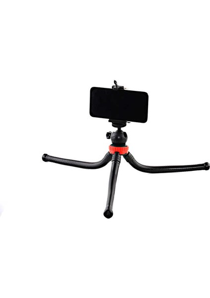 Ahtapot Bükülebilir Tripod 30cm 360 Derece Ayarlanabilir 320gr Selfie Telefon Tutuculu 3 Ayaklı All in one modelleri