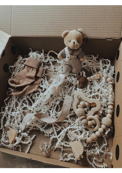 Hoşgeldin Bebek, Ayıcık Detaylı Unısex Bebek ,yenidoğan Bebek Mini Hediye Seti indirimleri