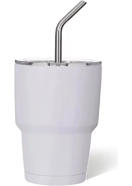 1pc Mini Çift Duvarlı Yalıtımlı Demite Fincan Ağır Taban Atış Cam Küçük Paslanmaz Çelik Espresso 2oz Tumblercapity: 101-200ML/RENK: Beyaz (Yurt Dışından)