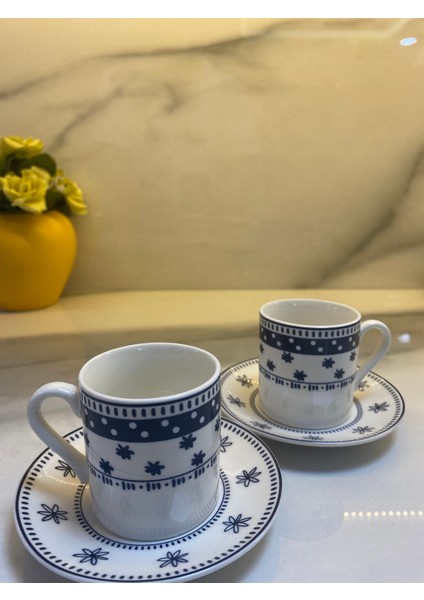 Ethnic New Bone 2 Kişilik Kahve Fincan Takımı 90 ml modelleri