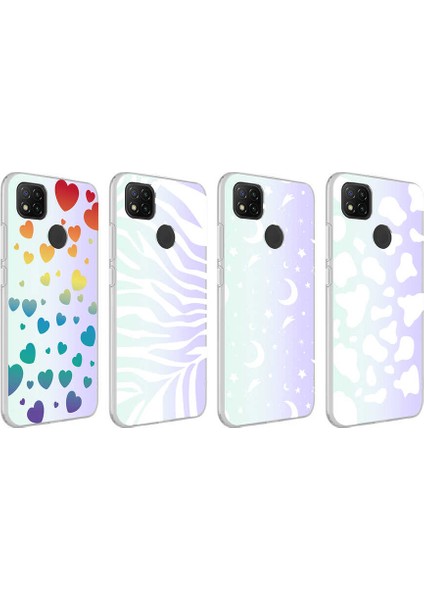Xiaomi Redmi 9c Kılıf Znth M-Blue Desenli Kapak-Moon No4 fiyatları