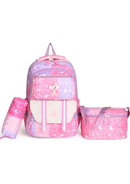 1380 Üçlü Set – Okul Çantası, Beslenme Çantası & Kalemlik