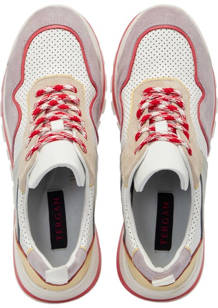 Lila Hakiki Deri Kadın Sneaker - K24I1AY67120-U1X indirimleri