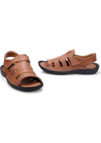 PS-33720 Erkek Ortopedik Deri Sandalet fırsatları