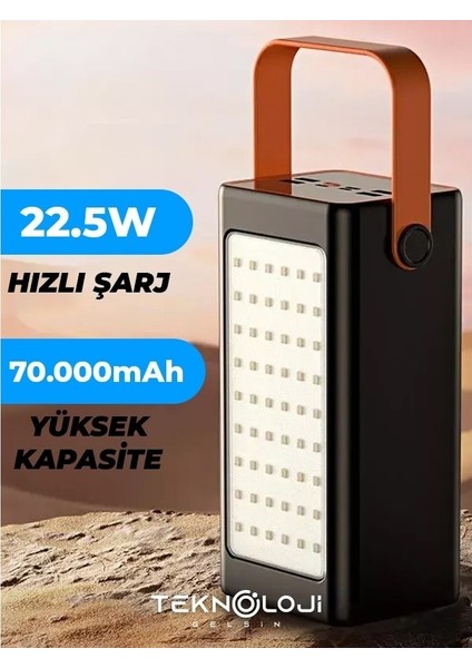 4xusb, 22.5w Lcd Göstergeli Kamp Işıklı Kordonlu indirimleri