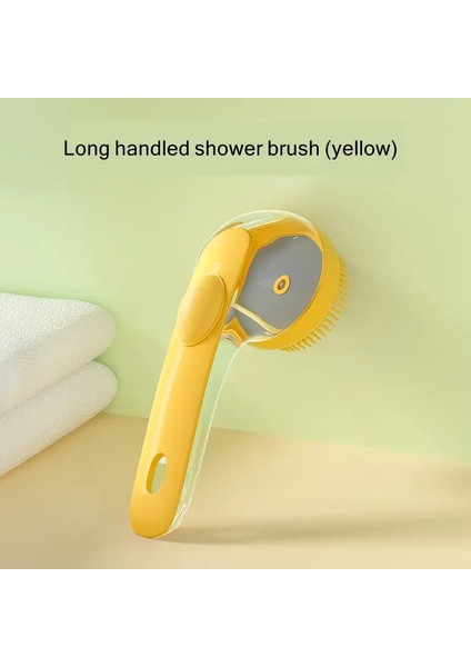 Pet Banyo Fırçası Kedi Köpek Şampuan Dispenser ile Yumuşak Silikon Kürk ve Saç Temizleme ve Temizleme Için Yumuşak Masaj Pet Tedarik: Sarı (Yurt Dışından)