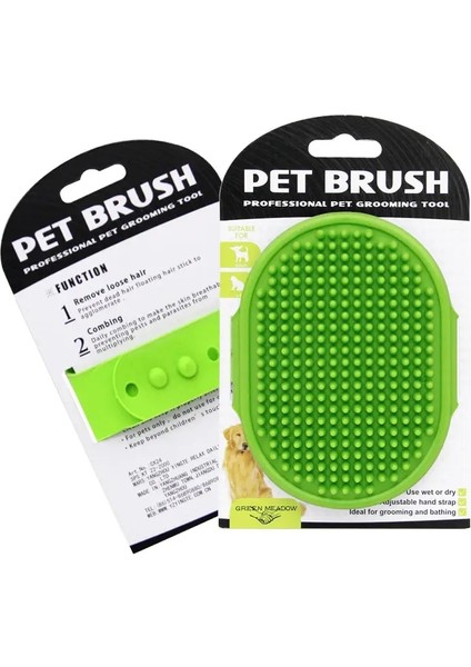 1 Adet Evcil Köpek Kedi Banyo Fırçası Kauçuk Eldiven Saç Kürk Kürk Tımarlama Masaj Köpek Temizleme Eldiven Silikon Banyo Fırçası Köpek Malzemeleri: Yeşil (Yurt Dışından)