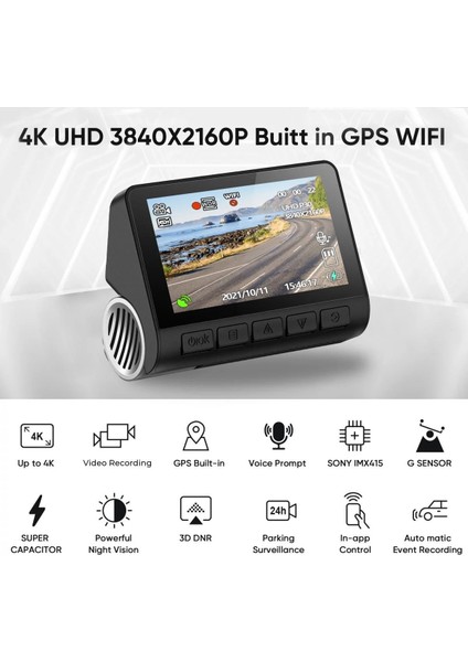 Go-4k Gps Wifi Araç Kamerası Dvr fiyatları