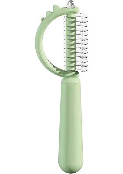 Köpekler Için Yeni Epilasyon Tarağı Kedi Detangler Kürk Kesme Dematting Fırça Aracı Paspaslı Uzun Saç Kıvırcık Petllyor: Mavi (Yurt Dışından)