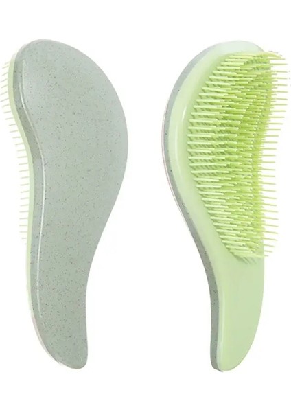1/3pcs Sihirli Saç Fırçası Buğday Saman Sır Kafa Masajı Yumuşak Anti-Statik Tımarlama Fırçası Salonu Saç Stil Fırçası Renk: 1 Pcs Yeşil (Yurt Dışından)