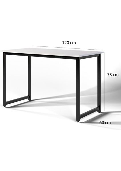 Çalışma Masası - Ofis Masası 120X60 - Beyaz