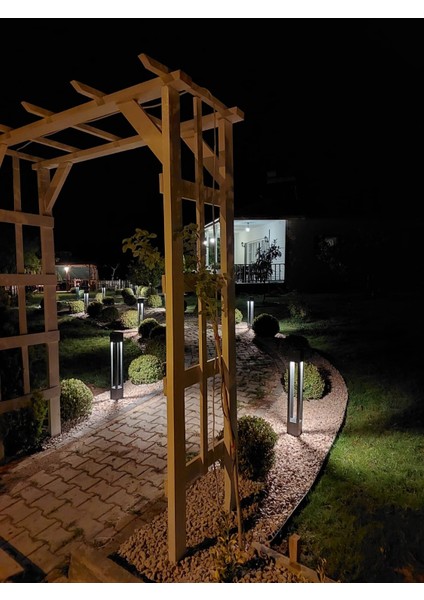 Luma Alüminyum Bahçe Yürüyüş Yolu Aydınlatma Bollard 60 cm