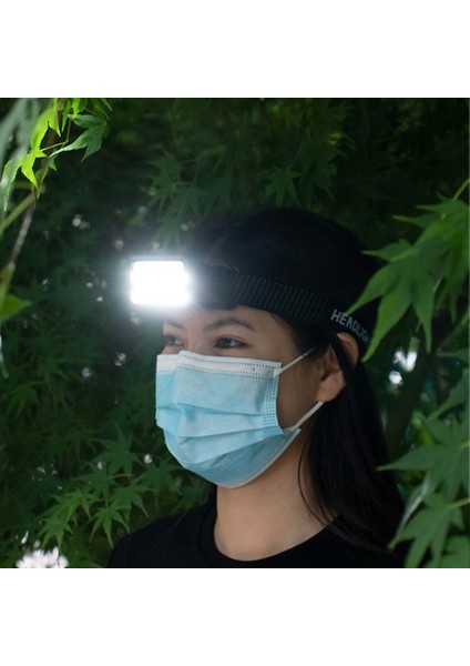 2 Selektör 4 Aydınlatma Oynar Başlı 50 Led Sarı + Beyaz Işık Kafa Lambası 6 Mod Kafa Feneri fiyatları