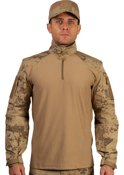 Sungur 4 Cepli Jandarma Kamuflaj Combat Taktik Operasyon Tişörtü