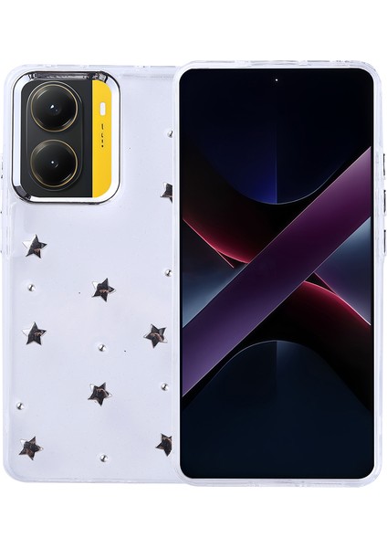 Poco X7 Pro Kılıf Airbag Tasarımlı Simli Şeffaf Znth Kutup Kapak - Kiraz fiyatları