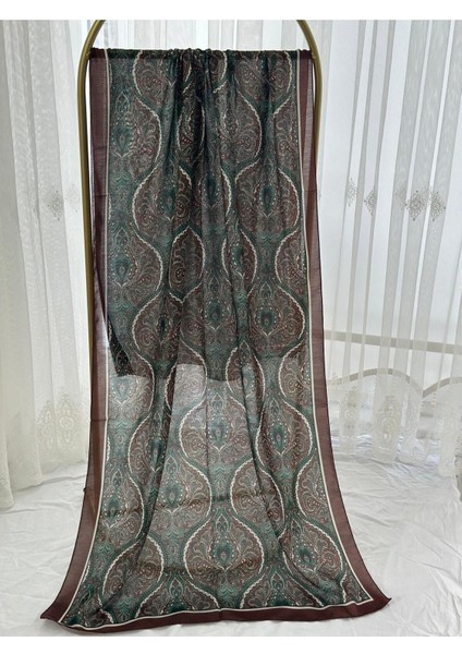 Retro Desen Pamuk Şal Bordo fırsatları