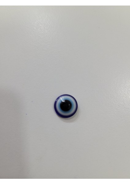 Mini Yapıştırmalık Klasik Nazar Boncuğu – Yoğun Merkezli Cam Göz (Tekli)