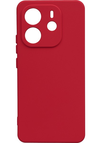 Redmi Note 14 4g Kılıf Znth Biye Silikon - Kırmızı