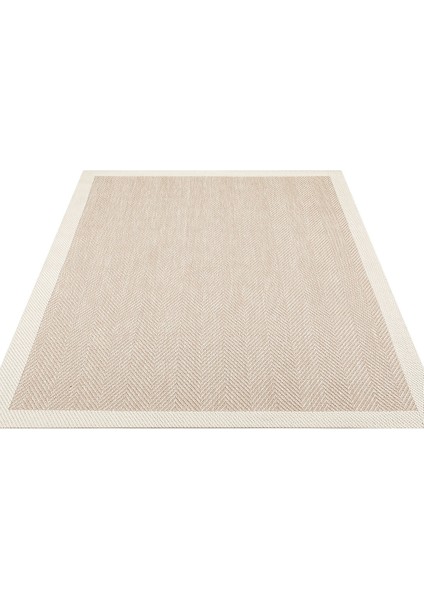 Mono Mno 02 Beıge Bej Kaymaz Tabanlı Kilim