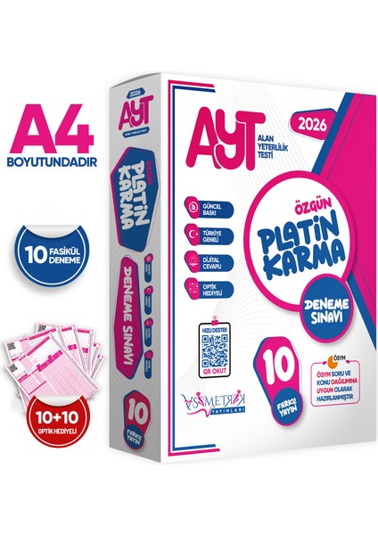 2026 Yks-Ayt Platin Karma Yayınlar Kurumsal 10LU Paket Deneme Sınavı Türkiye Geneli