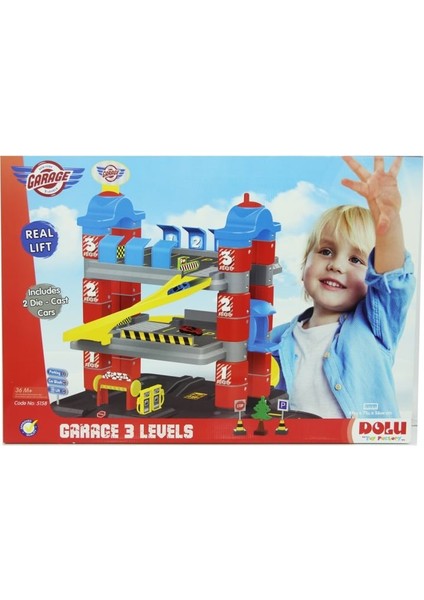 Dolu 3 Katlı Otopark Oyun Seti modelleri