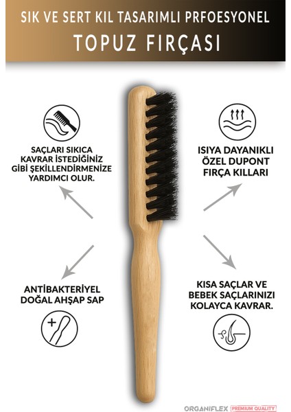 Topuz Fırçası Profesyonel Isıya Dayanıklı Dupont Fırça