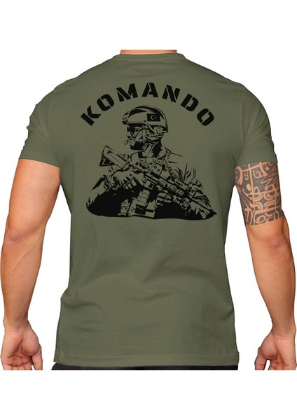 Alfa Komando Asker Baskılı Tişört