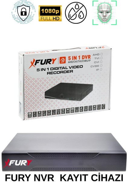 5 Li Ip Güvenlik Kamera Seti Sesli 4mp Gece Renkli Su Geçirmez 5515S 250GB modelleri