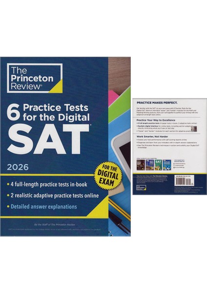 6 Practice Tests For The Digital Sat, 2026 : In-Book+Online Practice Tests 2026 fiyatları