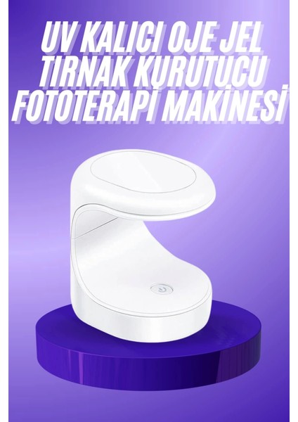 Seyehat Tipi Mini Oje Kurutucu Ultraviole Mor Işık Protez Tırnak Kurutucu