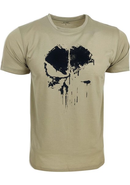 Alfa Punisher Siyah Baskılı Tişört