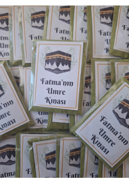 Hediyelik Umre Hatıralı Kına Paketi (25 Adet) fırsatları
