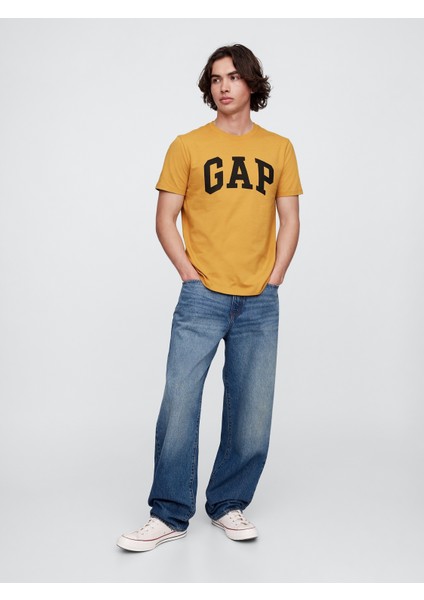 Erkek Hardal Everyday Soft Gap Logo T-Shirt fırsatları