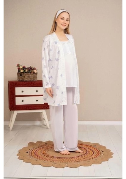 Ba-Ha 4521 Sabahlıklı Lohusa Pijama Takımı