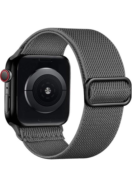 Apple Watch 4-5-6-7-8-9-10 Se Ultra Uyumlu 44-45-46-49MM Kumaş Elastik Kordon Kayış