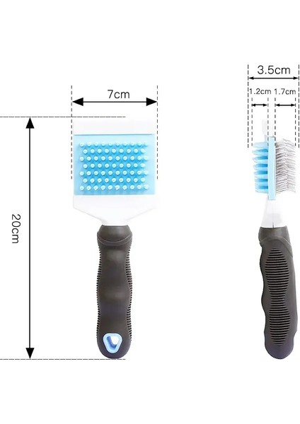 Köpek Pet Saç Çıkartma Çift Taraflı Köpekler Fırça Çeken Saç Temizleme Köpek Bakım Köpekleri Masaj Kedi Fırçası Evcil Hayvan Sınırları (Yurt Dışından)