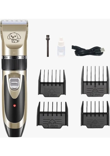 Köpek Clippers Düşük Gürültü Evcil Hayvan Bakım Aleti Kedi Hayvan Saç Kesici Düzeltici Saç Kesimi Tıraş Perros Y Gatos De Pelo Maquina Afeitadoracolor: Kutu ile Temel Set (Yurt Dışından)