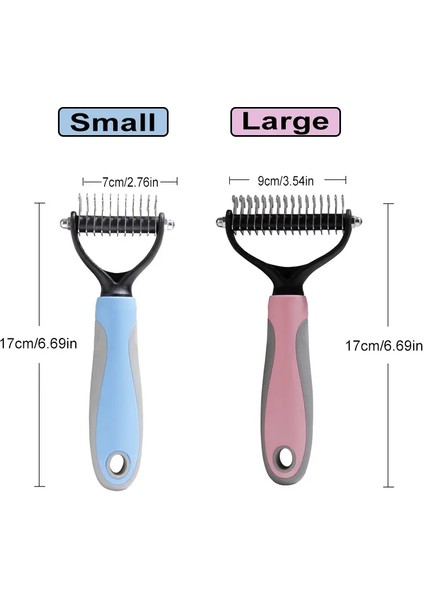 Çok Fonksiyonlu Evcil Hayvan Deshedding Fırça Köpek Saçları Sökücü Evcil Hayvan Kürk Kesici Köpek Kedi Tarak Fırçaları Köpekler Tımarlama Dökülme Malzemeleri Renk: Set 3 (Yurt Dışından)