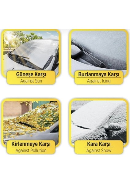 Buzlanma Önleyici Oto Ön Cam Brandası Güneş ve Buz Koruyucu Su Geçirmez fırsatları