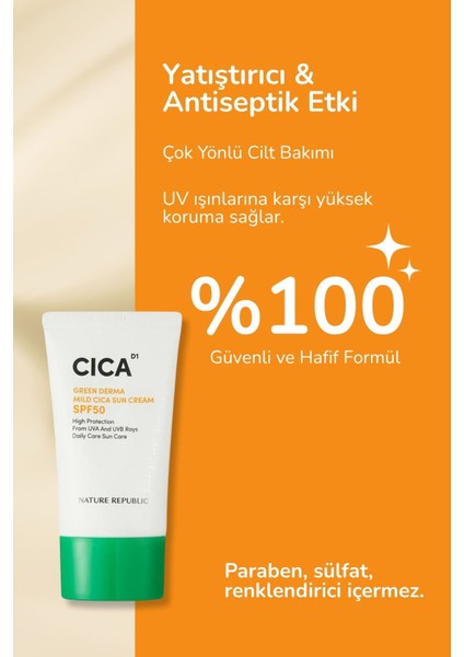 Green Derma Cica Güneş Kremi Spf 51 modelleri
