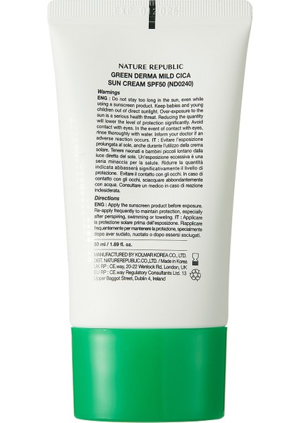 Green Derma Cica Güneş Kremi Spf 51