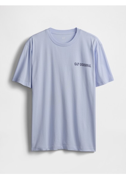 Erkek Açık Mavi Everyday Soft Relaxed Grafik T-Shirt fiyatları
