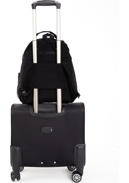 Unisex Suya Dayanıklı Krinkıl Kumaş Çok Gözlü Siyah Laptop Okul ve Sırt Çantası fırsatları