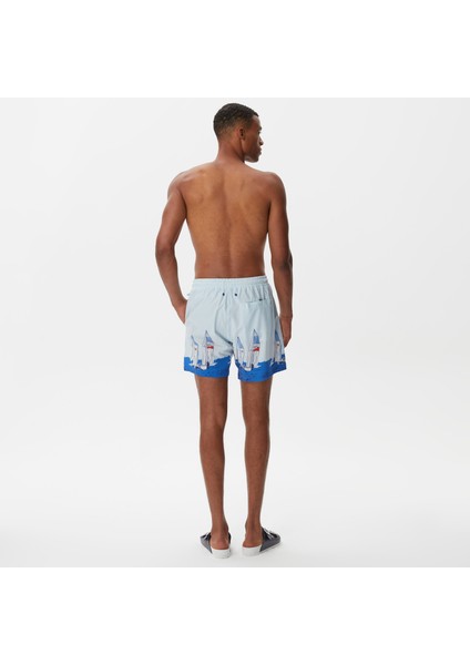 Erkek Mavi Baskılı Deniz Şortu T35213T.43B fiyatları
