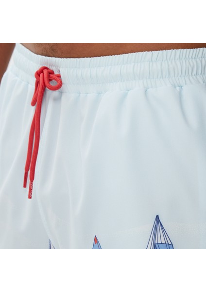 Erkek Mavi Baskılı Deniz Şortu T35213T.43B fırsatları