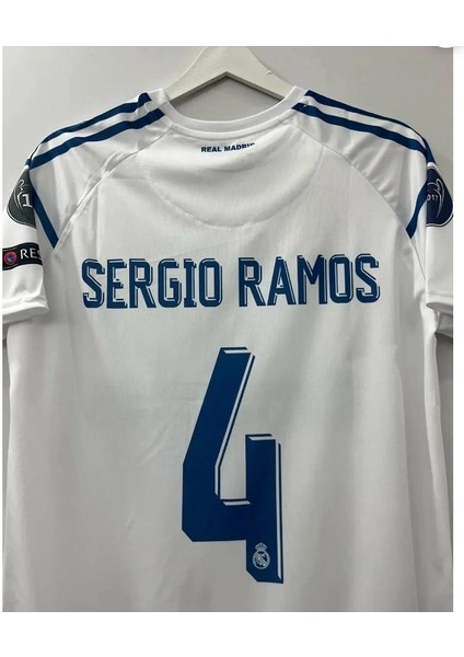 R.e.a.l M.a.d.r.i.d 2018 Kiev Şampiyonlar Ligi Finali Sergio Ramos Yetişkin Forması KISA-KOL-SM11 fiyatları