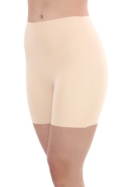 Kadın Yüksek Bel Toparlayıcı Lazer Kesim Korse Şort , Yandan Dikişli Iz Yapmaz Korse Şort