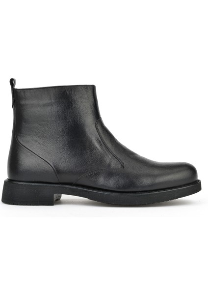 , Erkek Hakiki Deri Bot 15319Z7113 Siyah