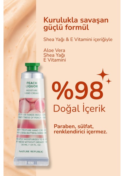 Hand & Nature Şeftali Likörü El Kremi 100ML