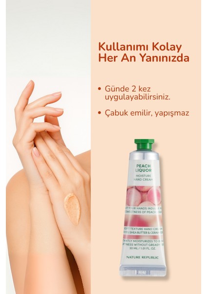 Hand & Nature Şeftali Likörü El Kremi 100ML